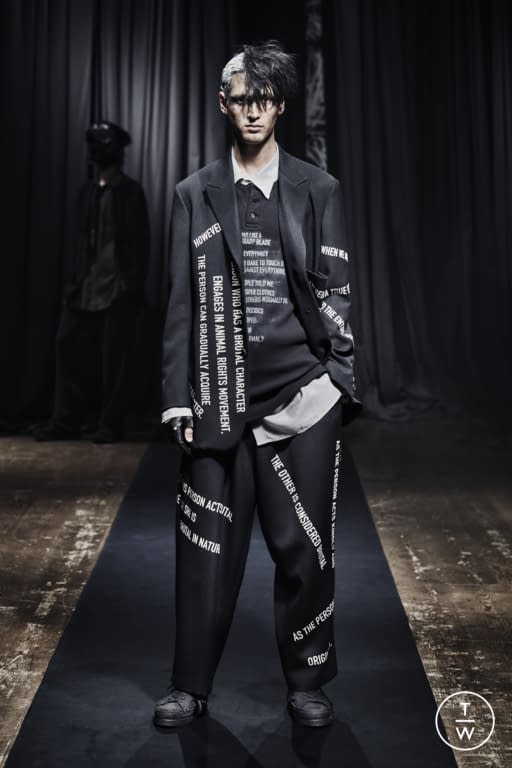 FW21 Yohji Yamamoto Look 14