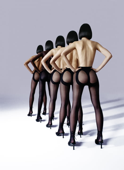 L article Mugler shaping sheer hosiery powered by Wolford