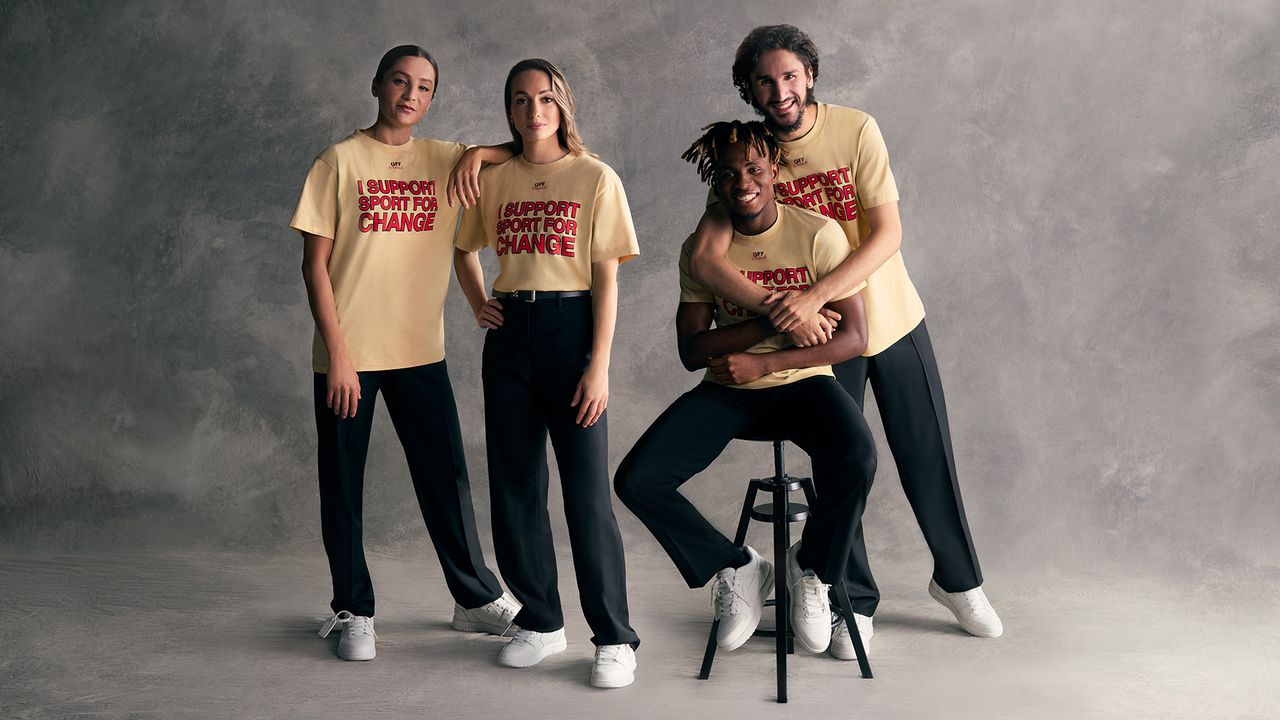 Off-WhiteTM and AC Milan deepen their relationship  by releasing a new limited-edition “I SUPPORT SPORT FOR CHANGE”  t-shirt and a special campaign