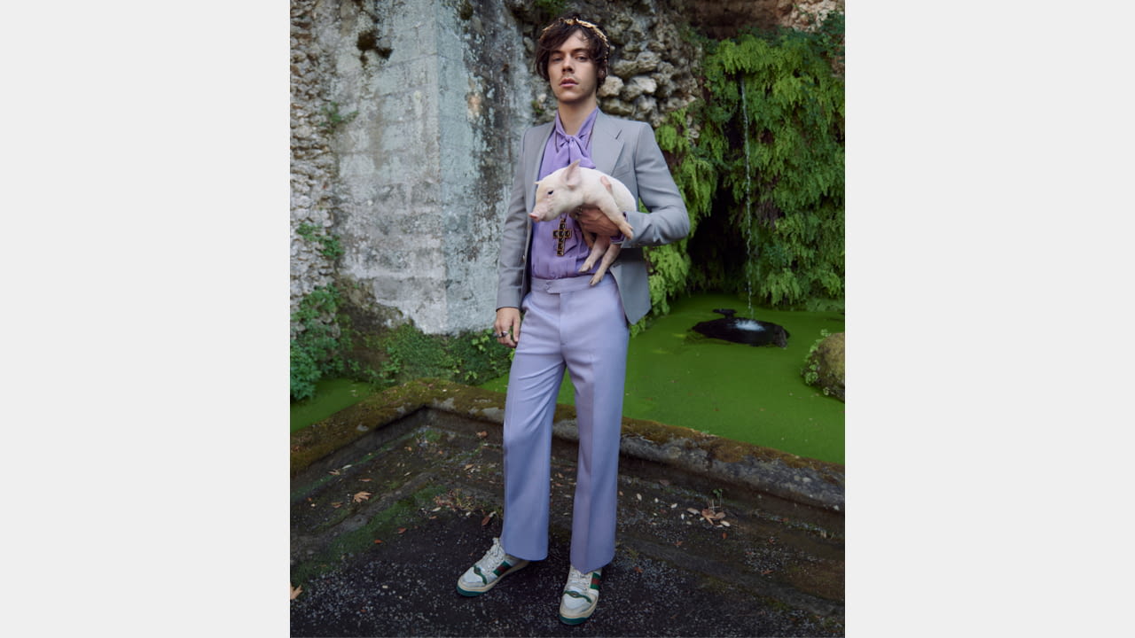 Harry Styles for Gucci’s Cruise 2019 Men’s Tailoring Campaign illustration 7