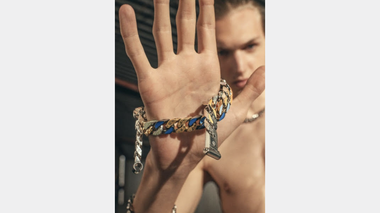 Louis Vuitton, a 'Chain Link' bracelet designed by Virgil Abloh