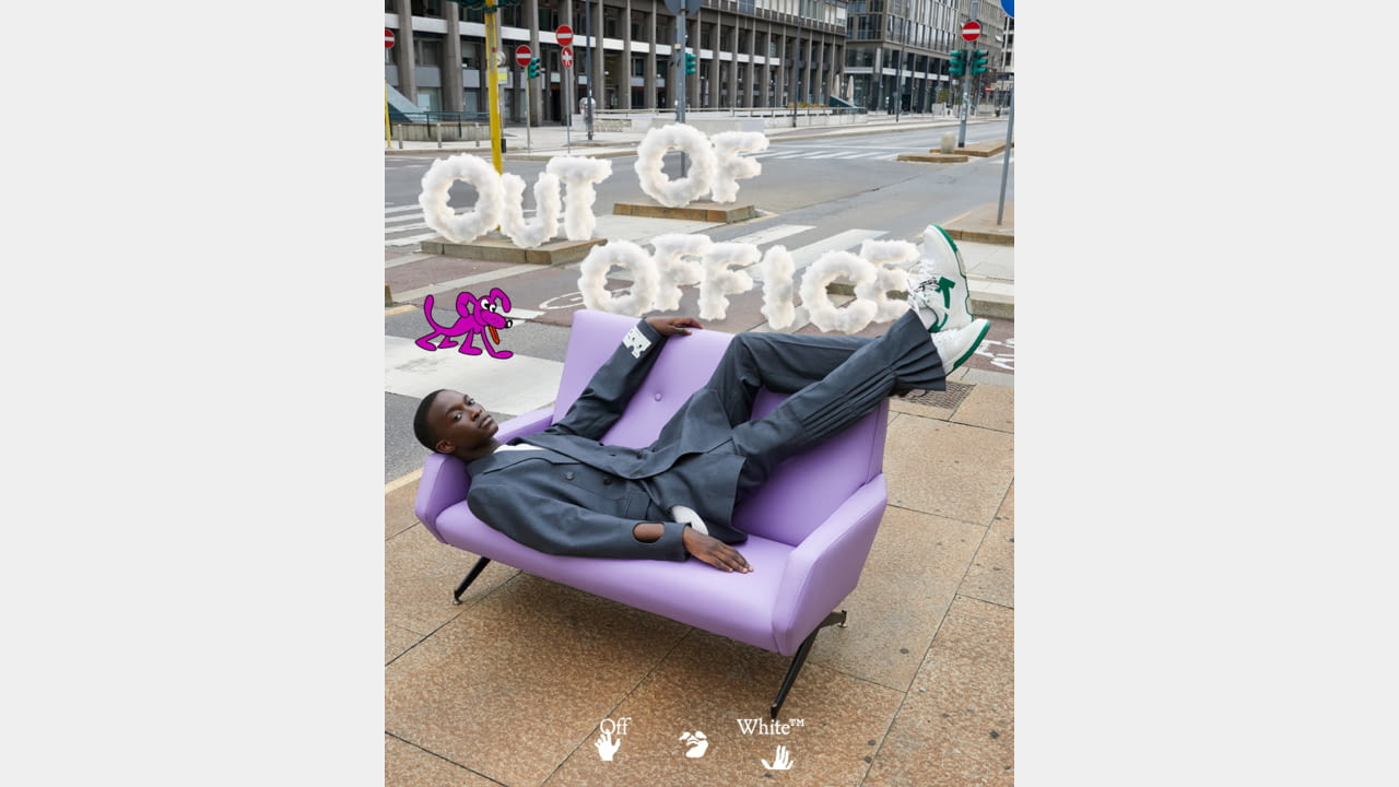 OFF-WHITE c/o VIRGIL ABLOH™ DEBUTS NEW SNEAKER: THE "OUT OF OFFICE" illustration 1