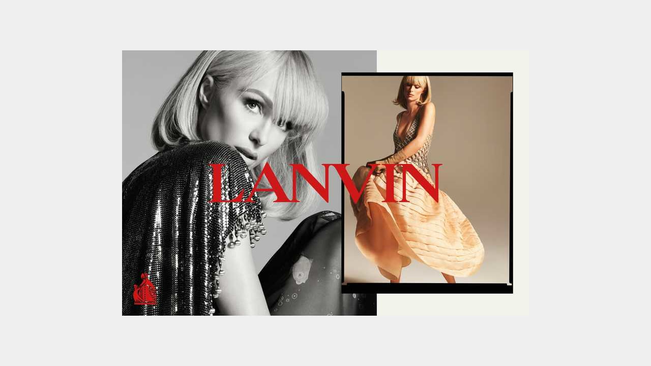 LANVIN announces that Paris Hilton is starring in its Spring/Summer 2021 advertising campaign illustration 2