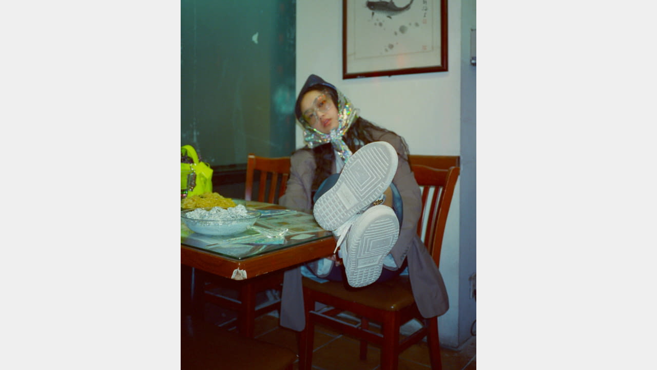 Acne Studios presents new 08STHLM sneaker style in glitter silver illustration 3