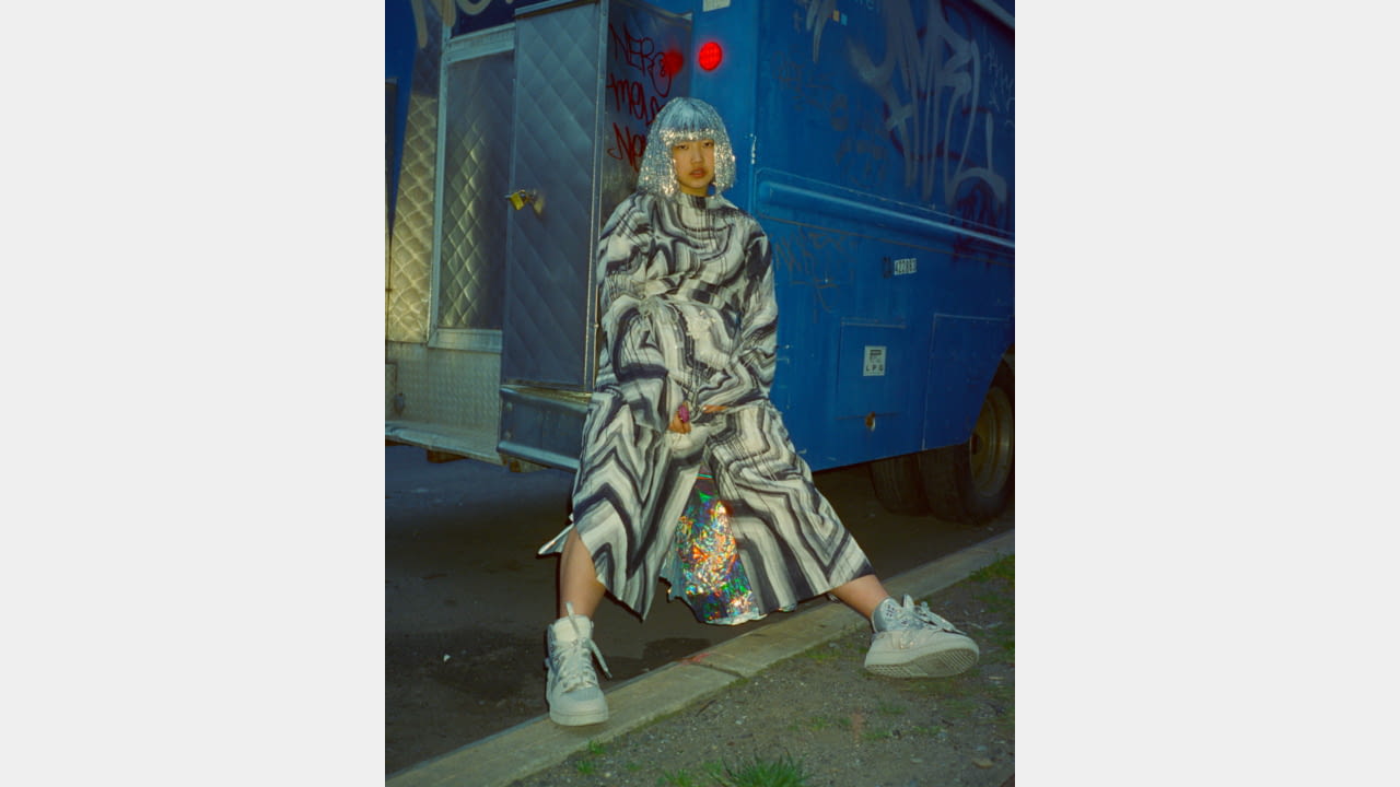 Acne Studios presents new 08STHLM sneaker style in glitter silver illustration 4