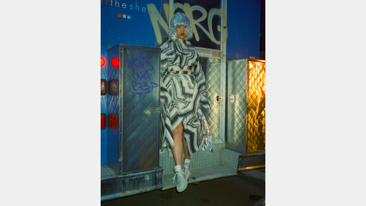 Acne Studios presents new 08STHLM sneaker style in glitter silver illustration 5