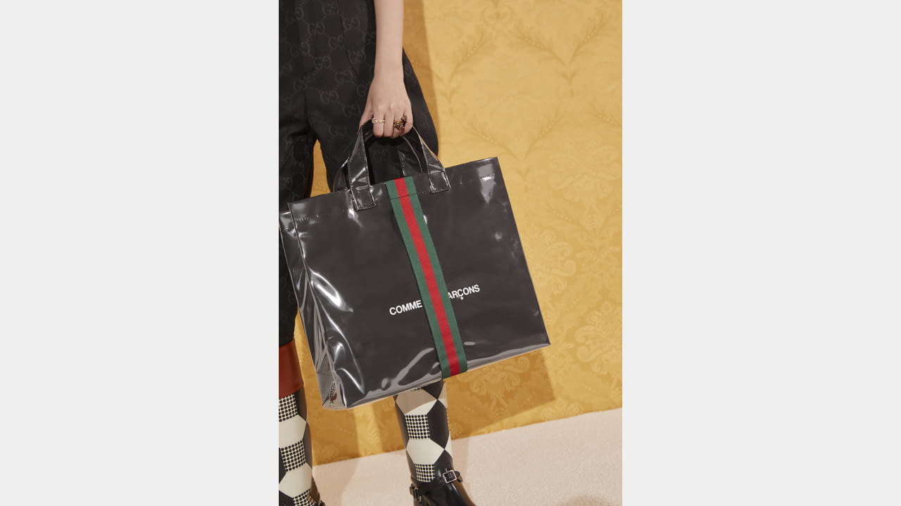 Gucci and Comme des Garçons release the latest shopper in their collaboration illustration 1