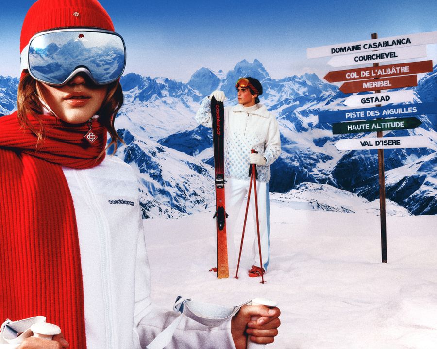 Casablanca Debuts Its First Ski Capsule, Including Skis By Swiss Freeski Brand, Faction illustration 1