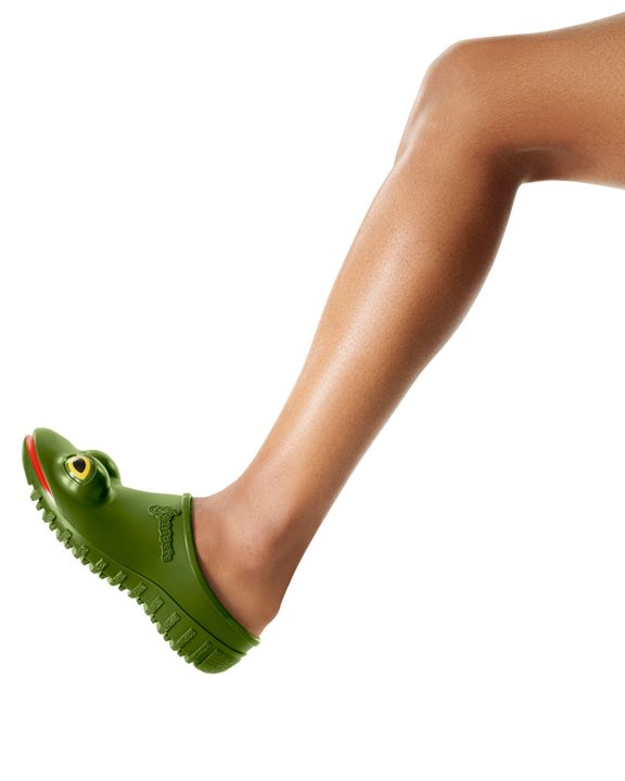 JW Anderson Green Wellipets Edition Frog Loafers