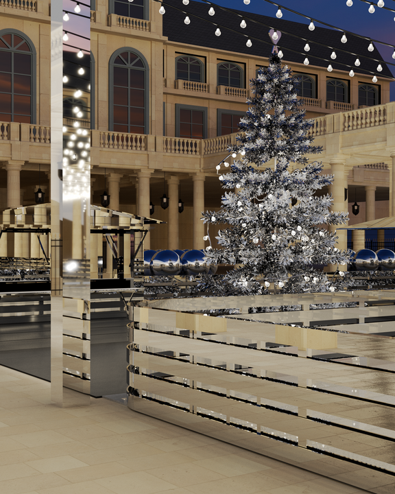 AMI SETS UP AN ICE-RINK AND A POP-UP STORE IN PARIS FOR THE HOLIDAY SEASON illustration 2