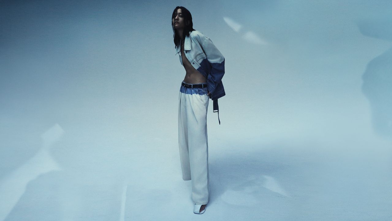 Dries Van Noten Spring Summer 2023 Denim Capsule collection | Campaign Images & Product Flats illustration 4