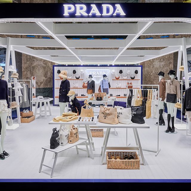 Prada presents a new pop-up store at the Galeries Lafayette Champs Elysées