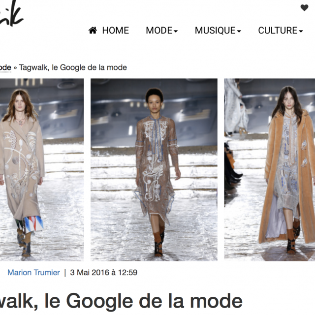 Modzik - Tagwalk, le Google de la mode.