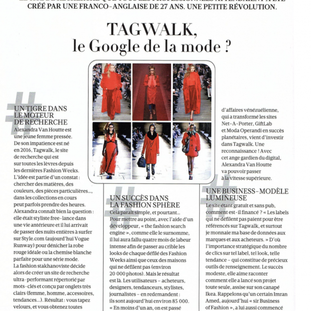 Madame Figaro - TAGWALK, le google de la mode ?