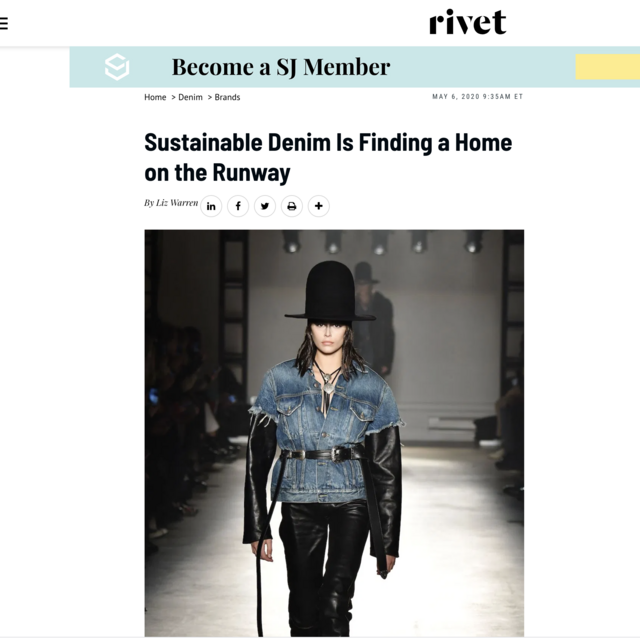 Rivet - Sustainable denim is finding a home on the runway