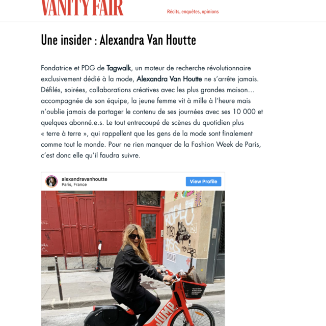 Vanity Fair France - Mode : Huit comptes Instagram pour vivre la Fashion Week de Paris comme si vous y étiez