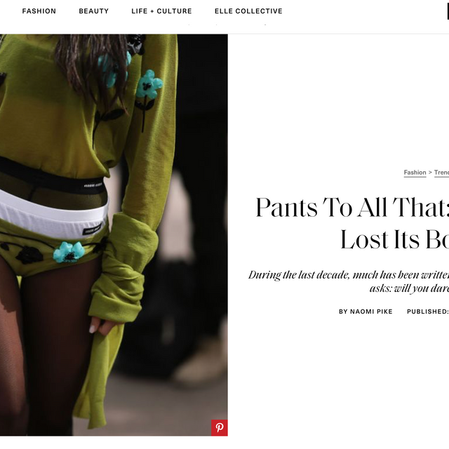 Pants To All That: How Fashion Lost Its Bottoms