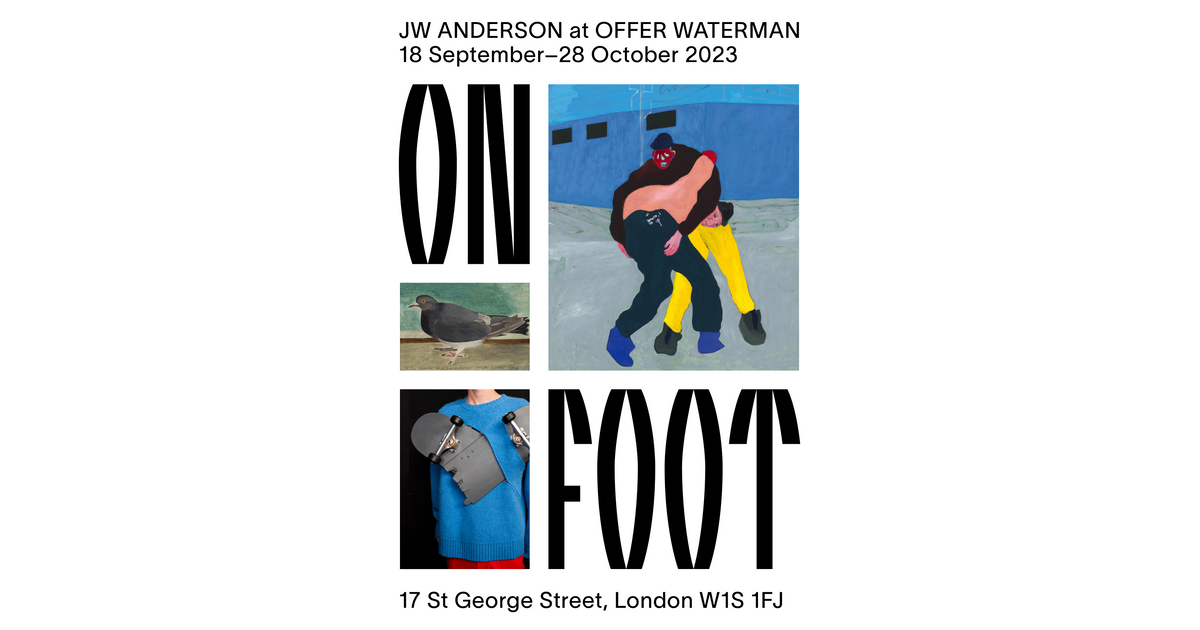 JW Anderson to curate On Foot art dialogue at Mayfair gallery Offer Waterman