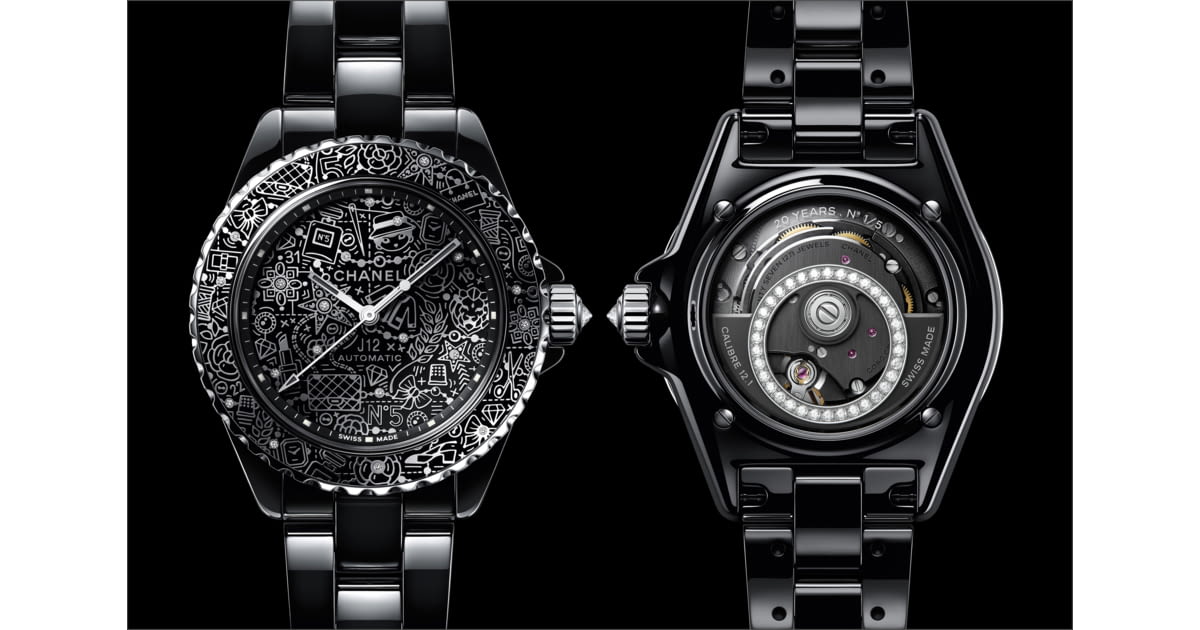 Chanel J12 Black Dial Black Ceramic Bracelet 33mm - Ginza Watches