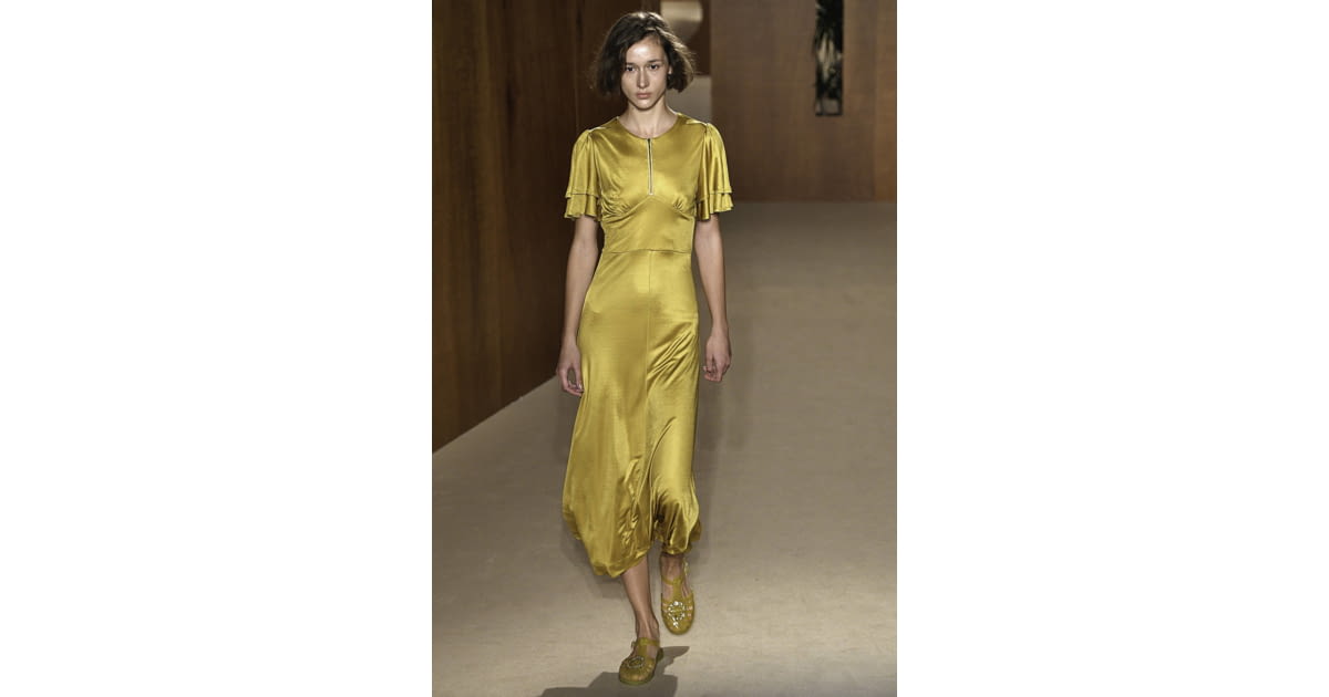 alexa chung gold dress Melissa Jelly Flats