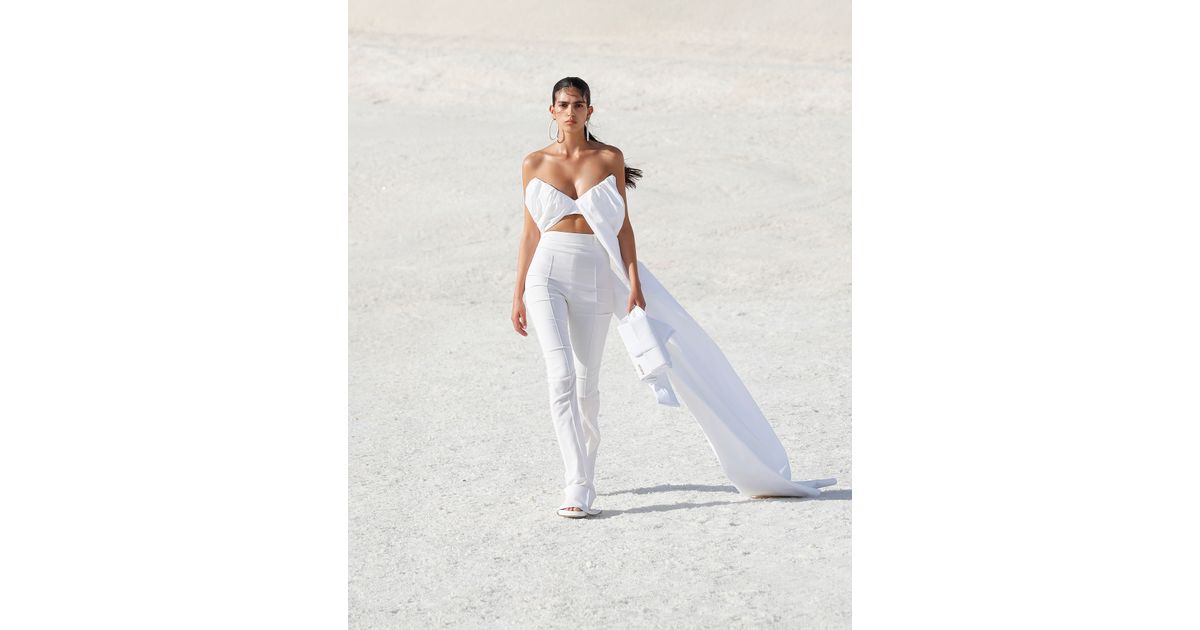 JACQUEMUS ハイウエストフレアトラウサ 221PA0171021 320 The Tibau jacket by JACQUEMUS | Official website