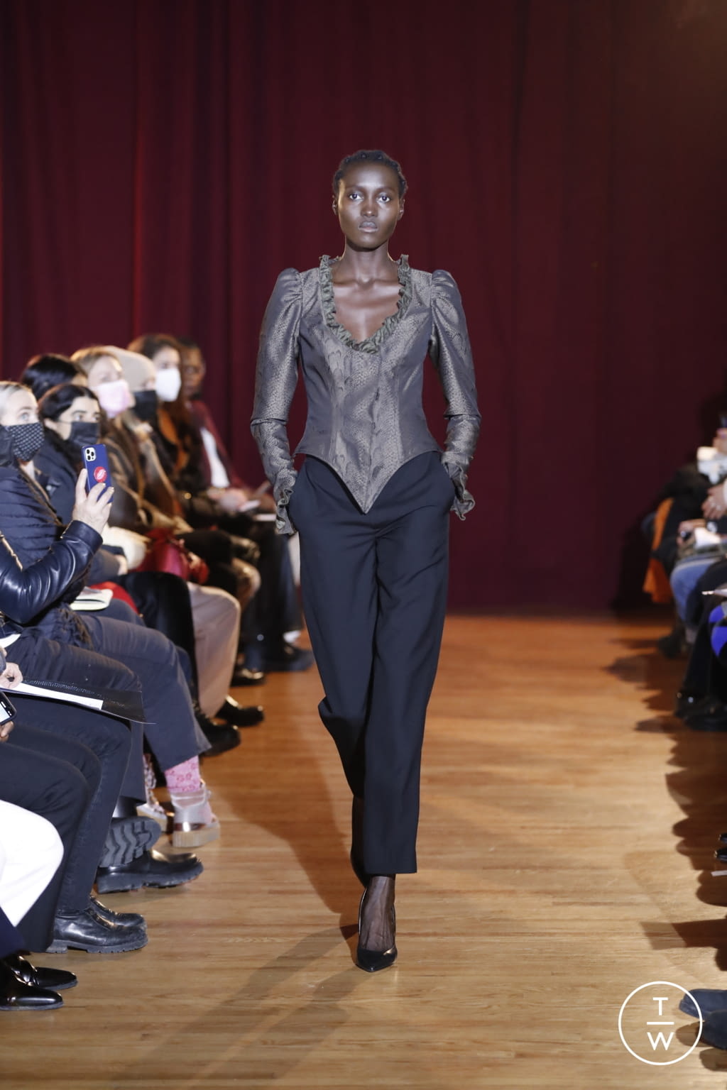Fashion Week New York Fall/Winter 2022 look 26 from the Puppets and Puppets collection womenswear