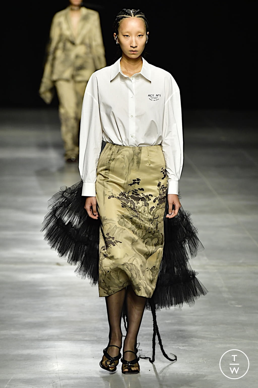 Fashion Week Milan Spring/Summer 2022 look 9 from the Act n°1 collection 女装