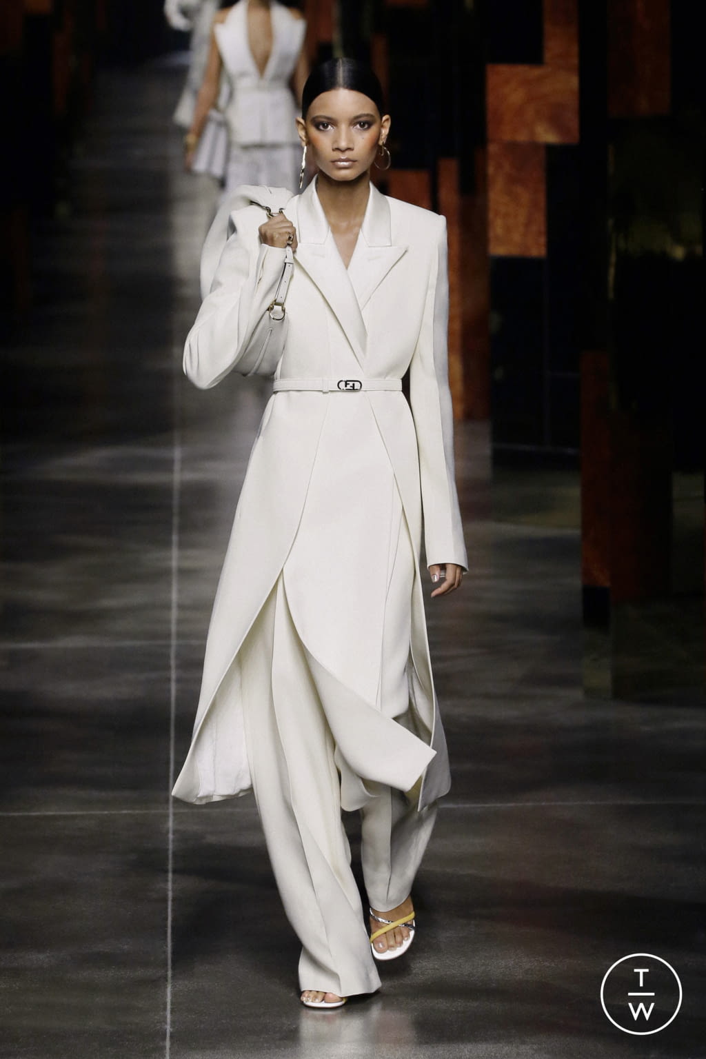 Fashion Week Milan Spring/Summer 2022 look 1 from the Fendi collection womenswear