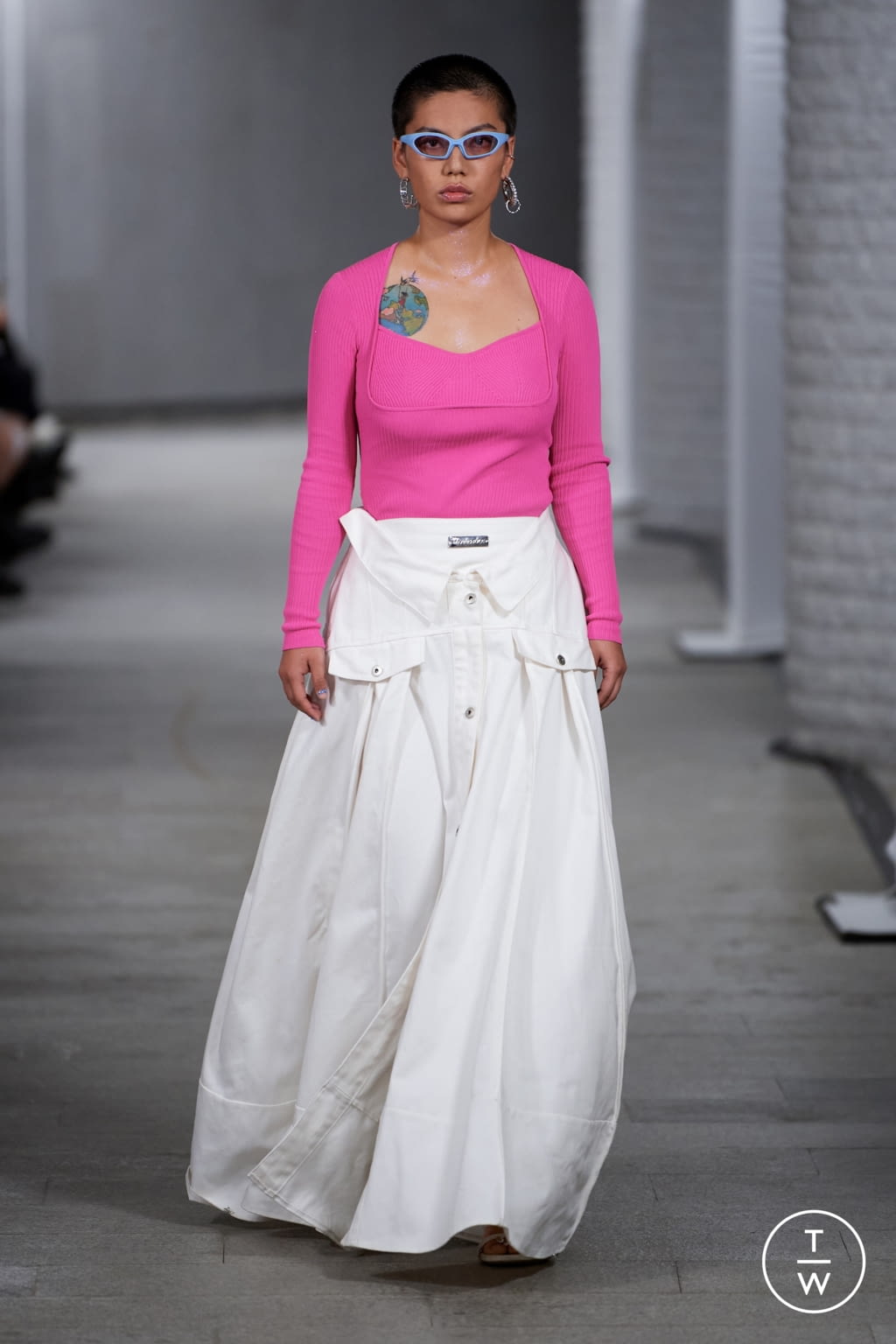Fashion Week London Spring/Summer 2022 look 14 from the Marrknull collection womenswear