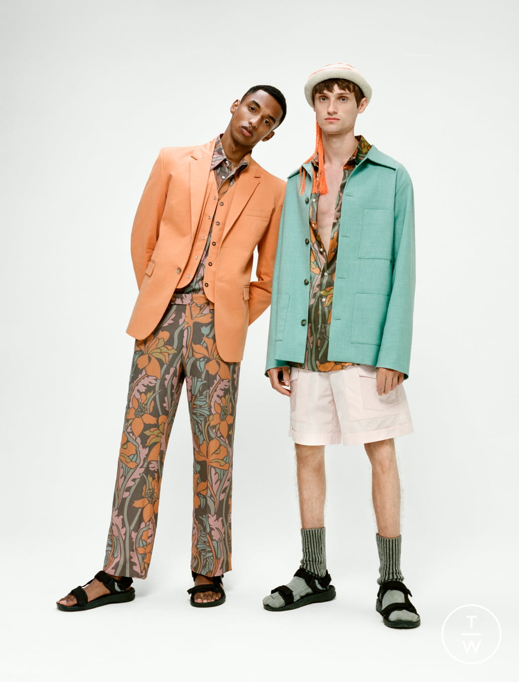 Fashion Week Milan Spring/Summer 2022 look 1 from the Mans collection menswear