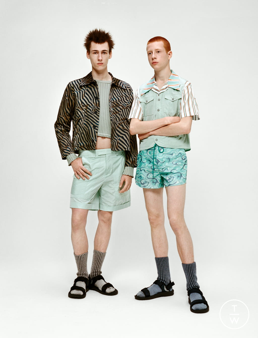 Fashion Week Milan Spring/Summer 2022 look 8 from the Mans collection 男装