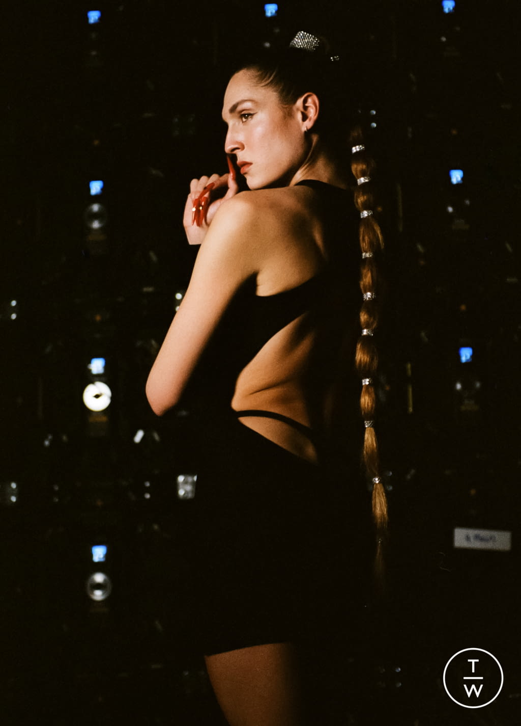 Fashion Week Paris Fall/Winter 2021 look 4 from the Lecourt Mansion collection womenswear