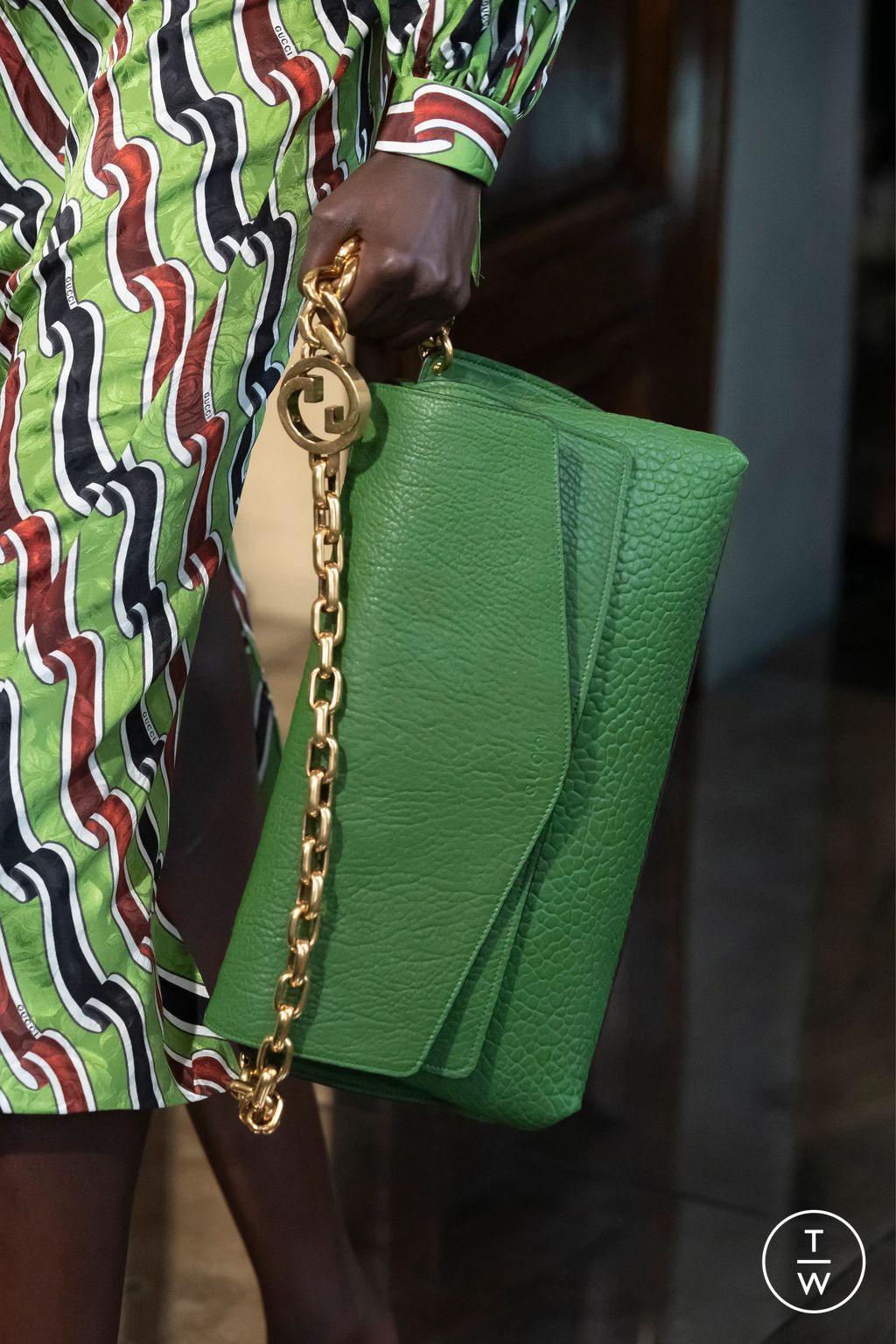 Fashion Week Milan Resort 2026 look 25 from the Gucci collection womenswear accessories