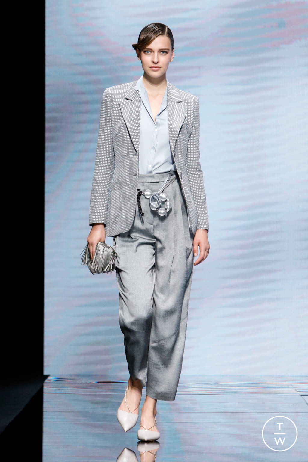 Fashion Week Milan Spring/Summer 2021 look 1 from the Giorgio Armani collection womenswear