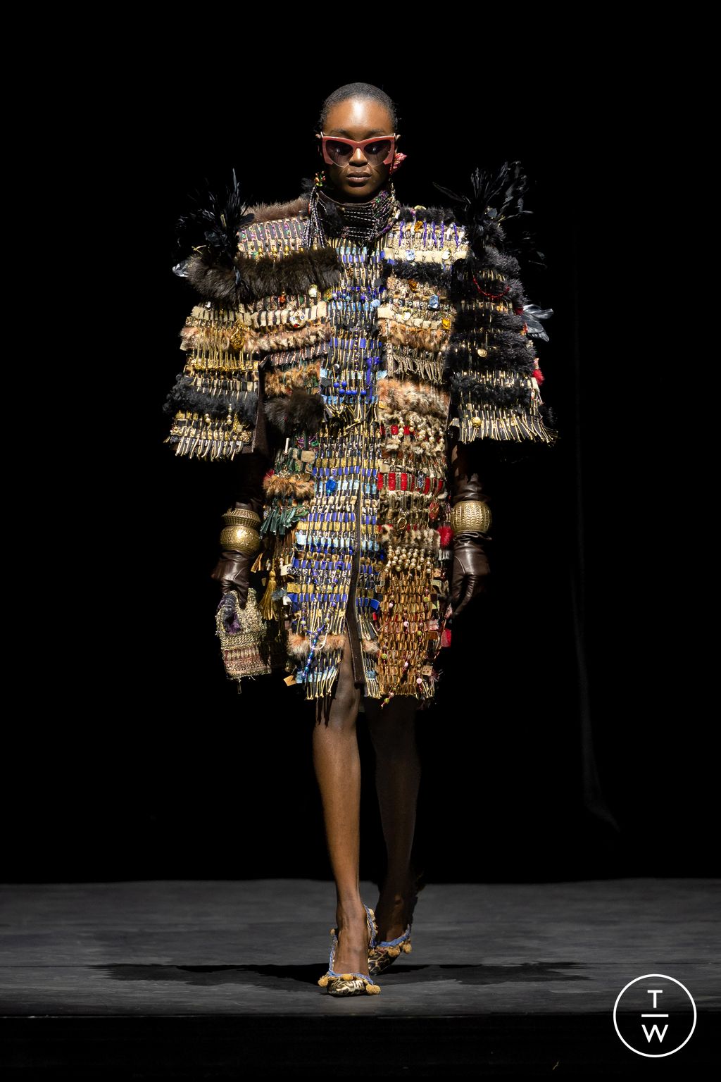 Fashion Week Paris Fall/Winter 2025 look 3 from the Ronald Van Der Kemp collection couture