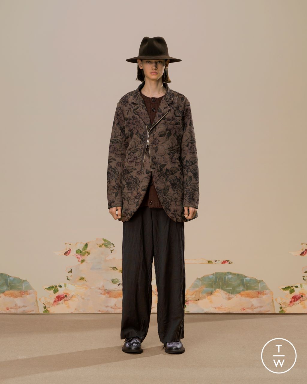 Fashion Week Paris Fall/Winter 2026 look 3 from the Undercover collection menswear