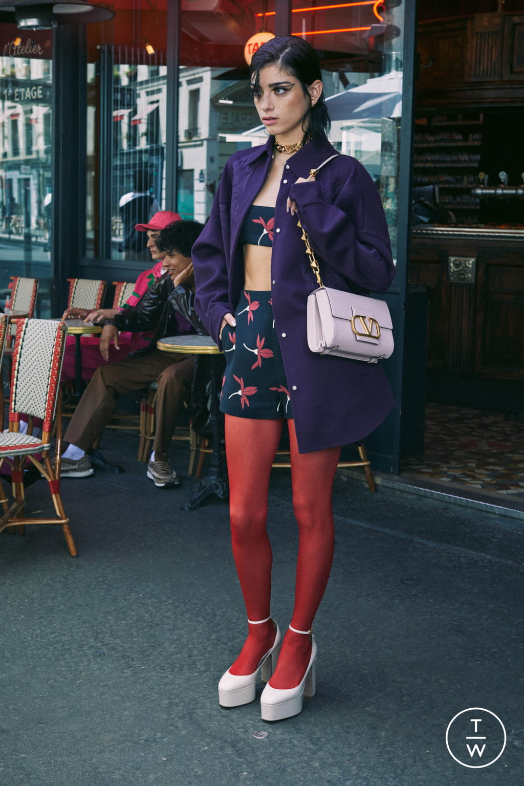 Fashion Week Paris Resort 2022 look 5 de la collection Valentino womenswear
