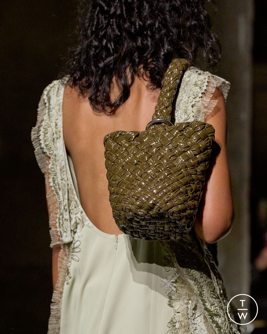 Fashion Week Milan Fall/Winter 2023 look 6 from the Bottega Veneta collection womenswear accessories
