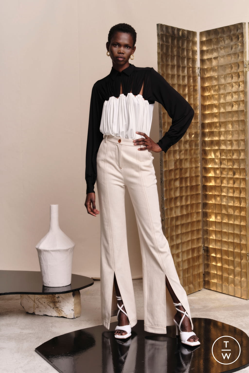 Fashion Week London Spring/Summer 2022 look 4 from the Palmer Harding collection womenswear