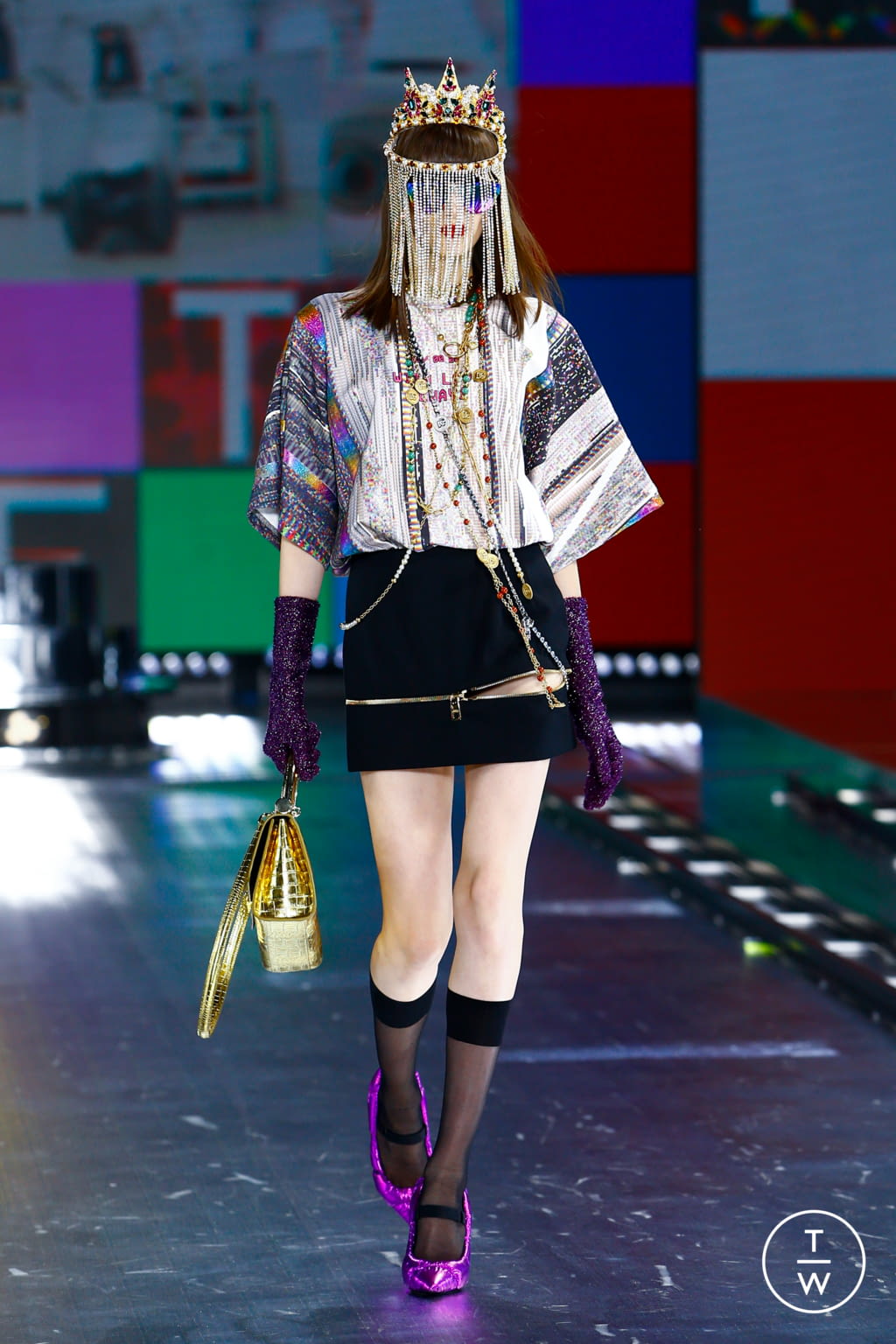 Fashion Week Milan Fall/Winter 2021 look 9 de la collection Dolce & Gabbana womenswear