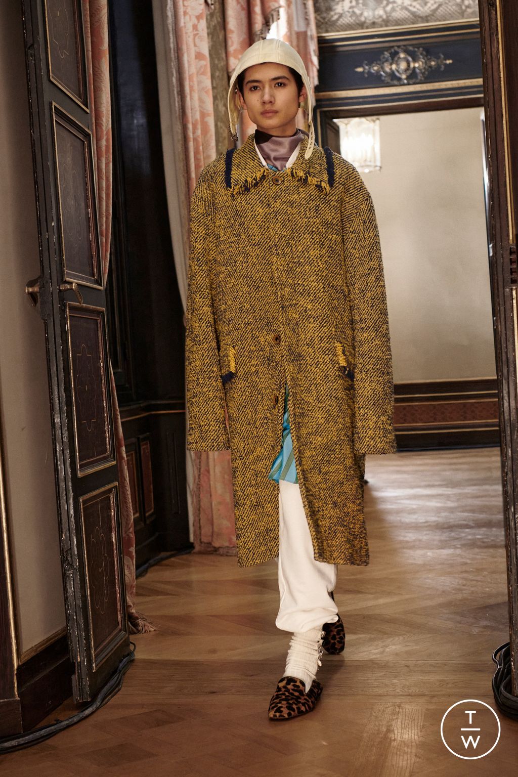 Fashion Week Paris Fall/Winter 2023 look 4 from the Wales Bonner collection 男装