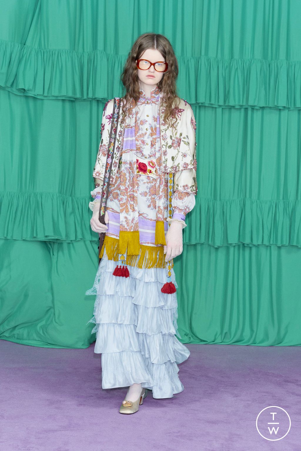 Fashion Week Paris Pre-Fall 2025 look 7 de la collection Valentino womenswear
