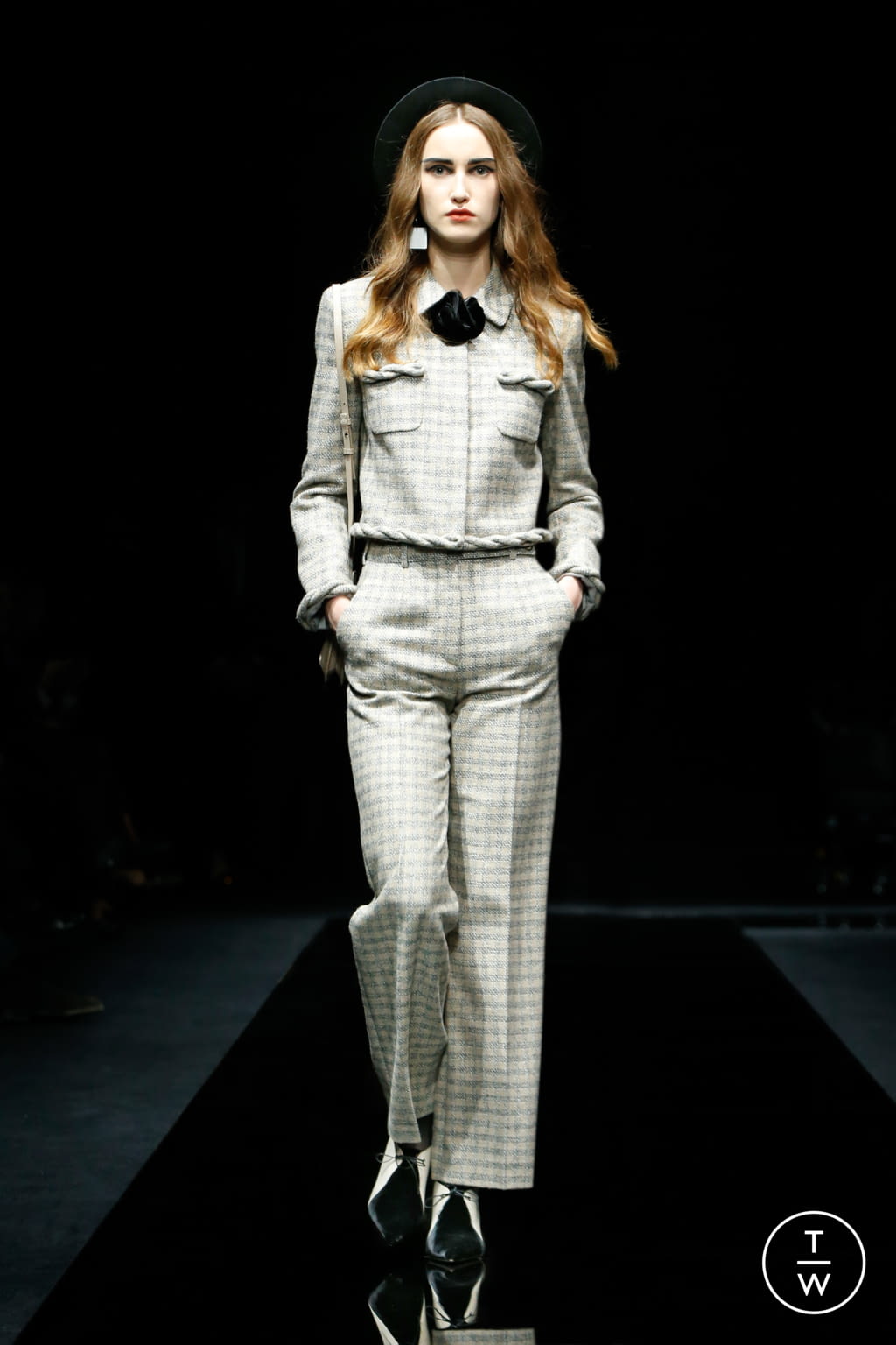 Fashion Week Milan Pre-Fall 2020 look 5 from the Giorgio Armani collection womenswear