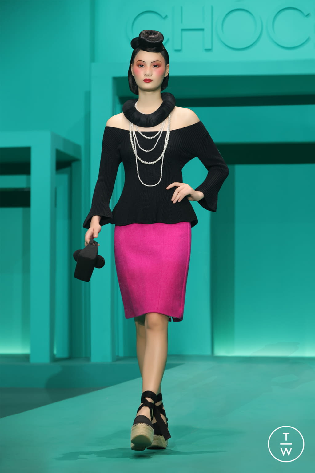 Fashion Week New York Spring/Summer 2022 look 5 de la collection Chocheng womenswear