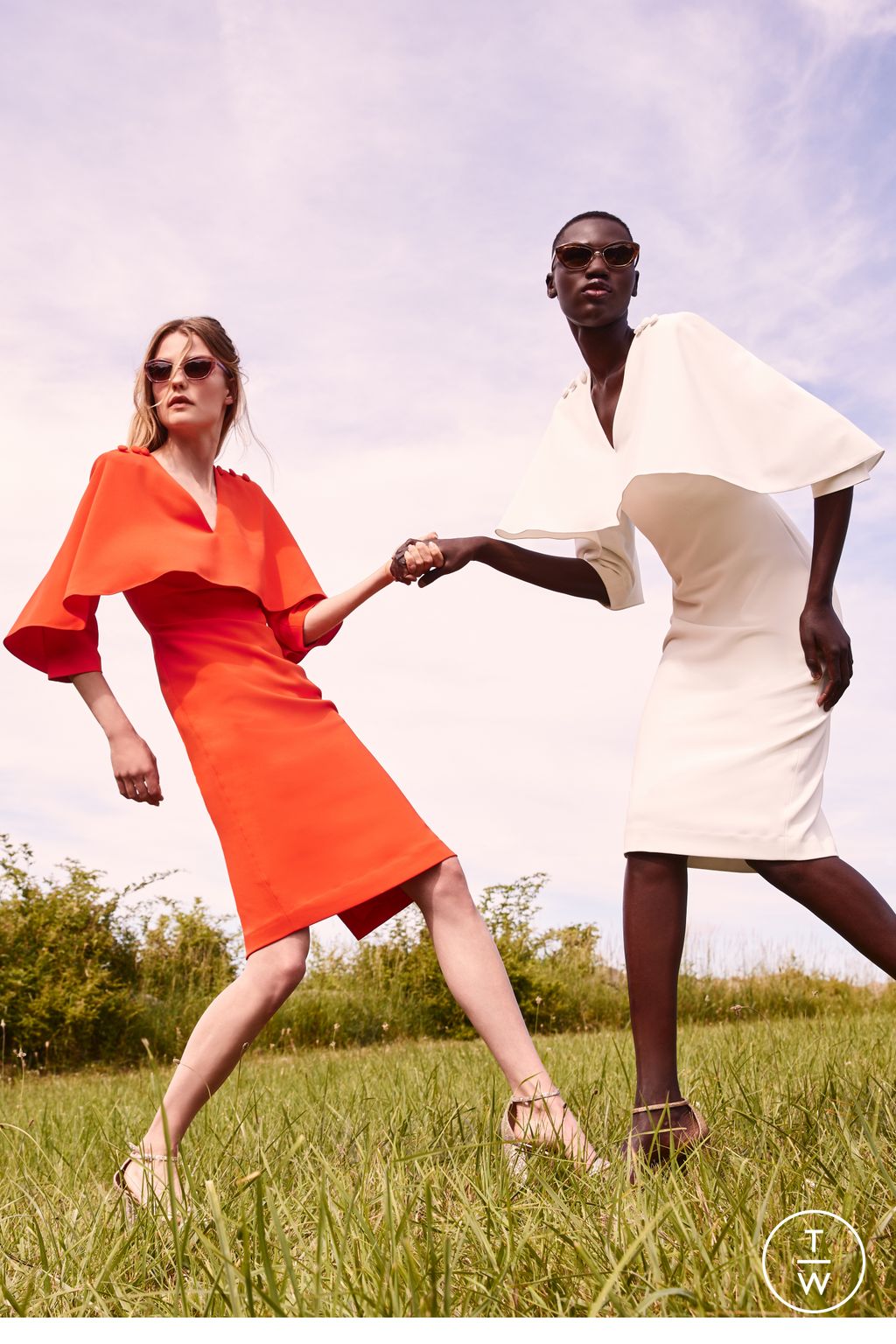 Fashion Week New York Resort 2024 look 6 from the Badgley Mischka collection womenswear