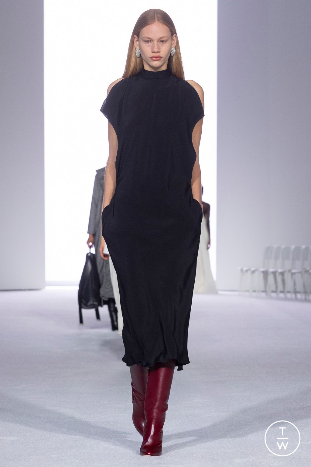 Fashion Week New York Fall/Winter 2024 look 7 de la collection Brandon Maxwell womenswear