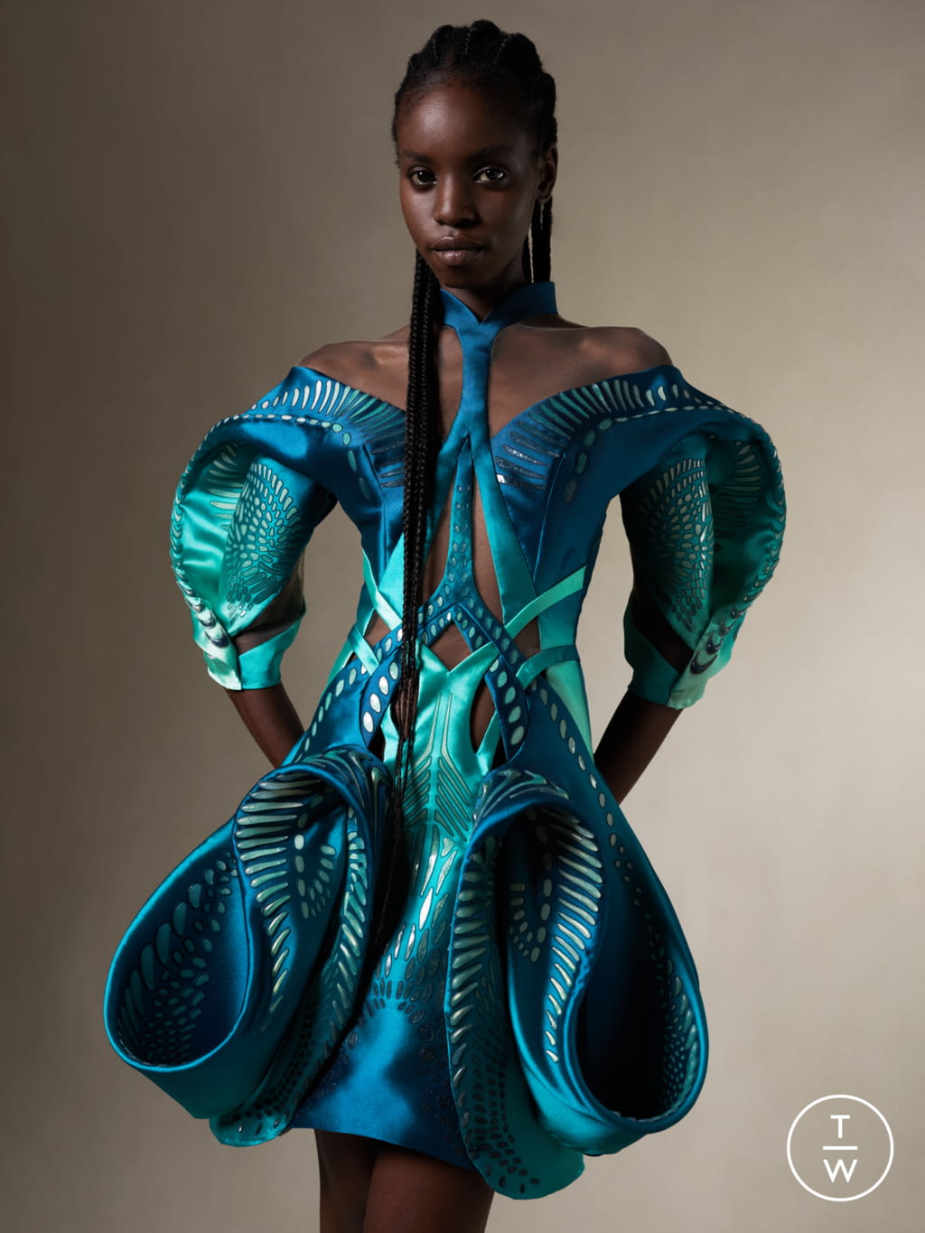 Fashion Week Paris Fall/Winter 2021 look 7 from the Iris Van Herpen collection couture