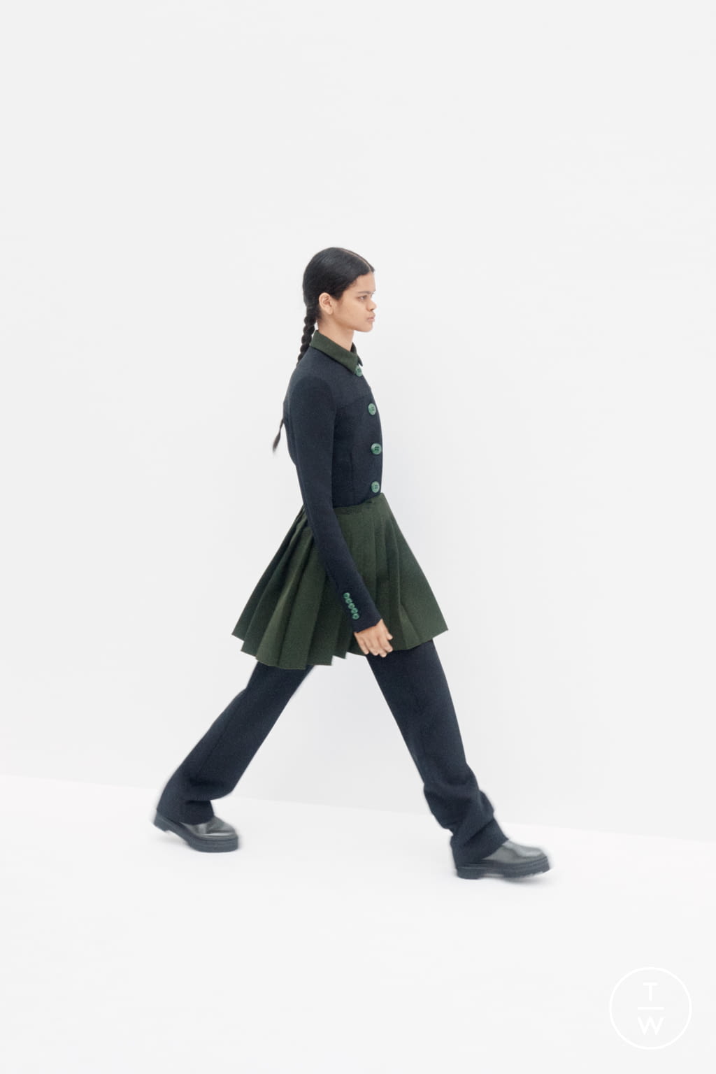 Fashion Week New York Pre-Fall 2021 look 6 from the Marina Moscone collection womenswear