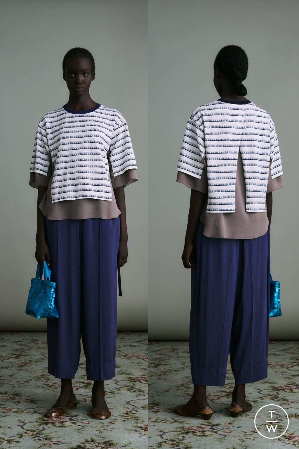 Fashion Week Paris Resort 2026 look 8 from the Undercover collection womenswear