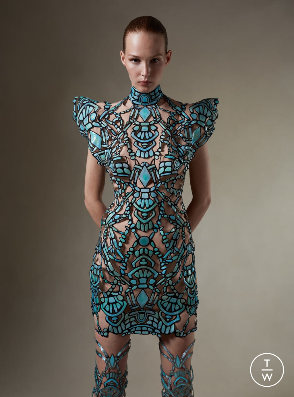 Fashion Week Paris Fall/Winter 2021 look 8 from the Iris Van Herpen collection couture